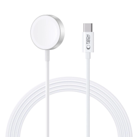 Ładowarka Tech-Protect UltraBoost indukcyjna magnetyczna ze złączem USB-C do Apple Watch 1.2m - biała