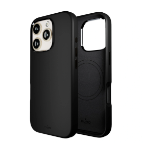 Etui silikonowe Puro Icon Mag Pro MagSafe do iPhone 16 Pro - czarne
