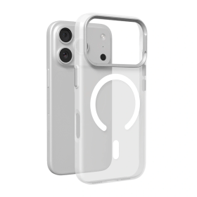 Etui Puro Lightfeel na iPhone 17 Pro kompatybilne z MagSafe - przezroczysto-białe