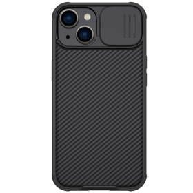 Nillkin CamShield Pro Magnetic Case etui iPhone 14 Plus pokrowiec osłona na aparat kamerę czarny (z MagSafe)