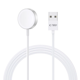 Ładowarka Tech-Protect UltraBoost indukcyjna magnetyczna ze złączem USB-A do Apple Watch 1.2m - biała