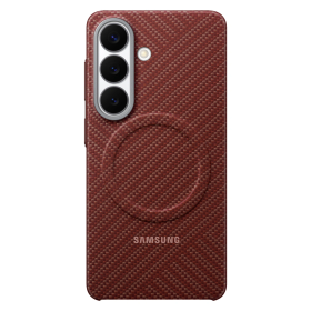 Etui Samsung Carbon Magnet Case do Samsung Galaxy S26 kompatybilne z MagSafe - czerwone
