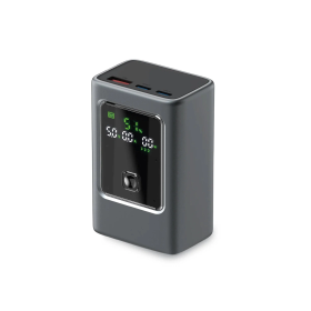 Powerbank SBS 10000mAh PD 35W z wyświetlaczem LCD - szary