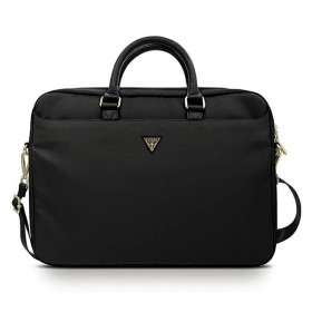 Torba Guess Nylon Triangle Logo na laptopa 16" - czarna