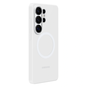 Etui Samsung Silicone Magnet Case na Samsung Galaxy S26 Ultra kompatybilne z MagSafe - białe
