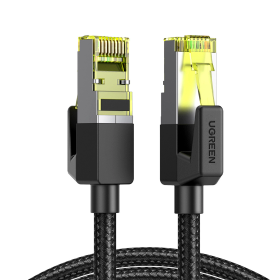 Kabel Ugreen NW150 80424 Ethernet RJ45 Cat 7 10Gbps 3m - czarny