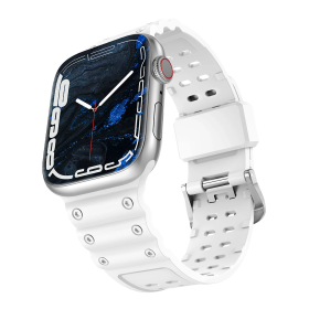 Pasek Strap Triple Protection do Apple Watch 42 / 44 / 45 / 49 mm opaska bransoleta - biały