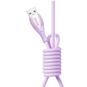 Kabel Joyroom S-A59 Vibrant Series 3A USB-A - USB-C 1,2m - fioletowy
