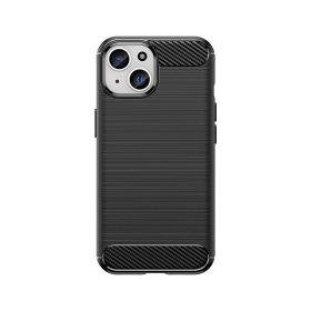 Elastyczne etui Carbon Case z wzorem karbon do iPhone 15 - czarne