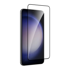 Szkło hartowane Puro Frame Tempered Glass z czarną ramką do Samsung Galaxy S25 / S24