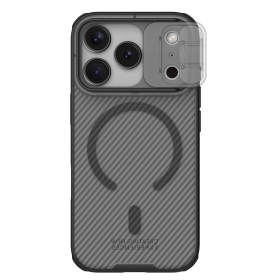 Etui Nillkin CamShield Pro kompatybilne z MagSafe na iPhone 17 Pro Max - przezroczysto-czarne