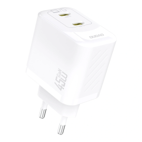 Ładowarka sieciowa Dudao A28PEU PD 45W GaN 2xUSB-C - biała