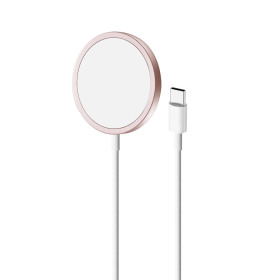 Ładowarka indukcyjna Puro Magnetico z MagSafe 1m – różowa