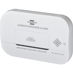 Czujnik czadu Brennenstuhl CM A 3030 czujnik tlenku węgla i gazu z sygnałem alarmowym i wyświetlaczem LED - biały