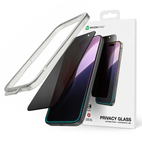 Szkło hartowane AMAZINGTHING Titan Privacy FusionFilter 7 prywatyzujące na iPhone 17 Pro