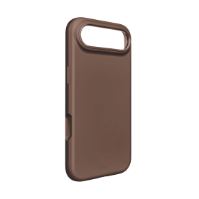 Etui silikonowe Puro Icon Mag Pro Liquid Silicone na iPhone 17 Air kompatybilne z MagSafe, z ochroną aparatu i aluminiowymi przyciskami - brązowe