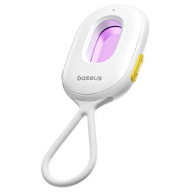 Wykrywacz ukrytych kamer Baseus Heyo Series II z alarmem i mini latarką + kabel Baseus Simple USB-A - USB-C – biały