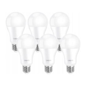 Żarówka LED LEPRO 100080-DW-EU-6 E27 A60 13W(100W) 1521lm 6500K 180° 6 szt.