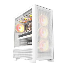 Obudowa komputerowa DARKFLASH AIRNOVA + 3 wentylatory (biała)