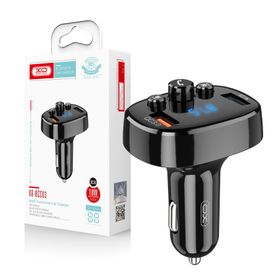 BCC03 XO transmiter FM ładowarka samochodowa 18W Bluetooth czarna