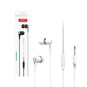 Słuchawki przewodowe XO EP21 jack 3,5mm dokanałowe białe