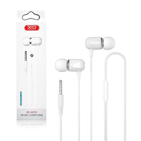 Słuchawki przewodowe XO EP31 jack 3,5mm dokanałowe białe