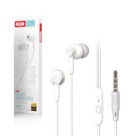Słuchawki przewodowe XO EP33 jack 3,5mm dokanałowe białe