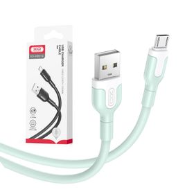 Kabel XO NB212 USB - microUSB 1.0 m 2.1A zielony