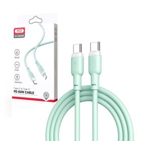 Kabel XO NB208B PD USB-C - USB-C 1m 60W zielony