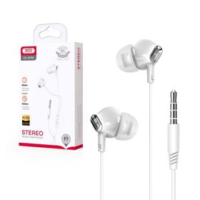 Słuchawki przewodowe XO EP58 jack 3.5mm dokanałowe białe