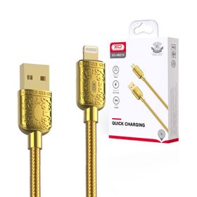 Kabel USB XO NB216 Lightning 1.0 m 2.4A złoty