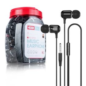 Słuchawki przewodowe XO EP31 jack 3,5mm zestaw 80szt czarne