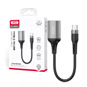 Adapter XO OTG NB201 USB - USB-C czarny