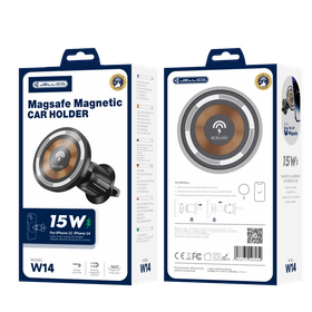 JELLICO uchwyt samochodowy MagSafe z ładowaniem bezprzewodowym - W14 15W czarny