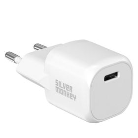 Silver Monkey Mini Ładowarka sieciowa PD 20W (USB-C) Biała