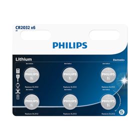 Bateria pastylkowa litowa Philips CR2032 – 6 szt. (blister)
