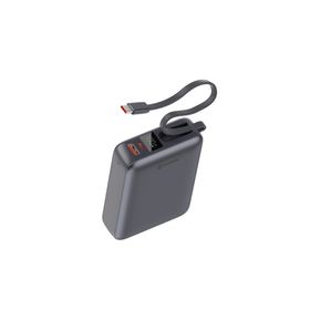 SWISSTEN Power Bank 20 000 mAh 45W z wbudowanym kablem USB-C czarny
