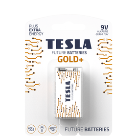 Bateria alkaliczna TESLA 9V/6LR61 1szt GOLD+