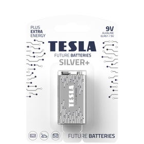 Bateria alkaliczna TESLA 9V/6LR61 1szt SILVER+