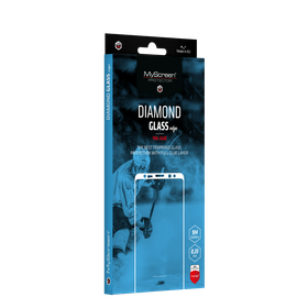 Szkło hartowane z klejem na całej powierzchni MyScreen DIAMOND GLASS edge FULL GLUE (czarna ramka) - iPhone 15 Pro 6.1"