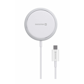 SWISSTEN Bezprzewodowa Ładowarka Magsafe 15W do Apple iPhone biała