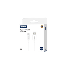 JELLICO kabel - B1 USB / USB-C 3.1A 1m biały
