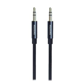 SWISSTEN Kabel w oplocie AUX Audio 3,5 mm Jack - 3,5 mm Jack 1,5 M czarny
