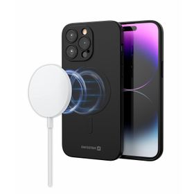 SWISSTEN Soft Joy MagStick Etui Nakładka MagSafe iPhone 16 czarna