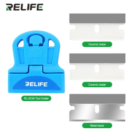RELIFE RL-023A Uchwyt na żyletki / ostrza do usuwania kleju - zestaw