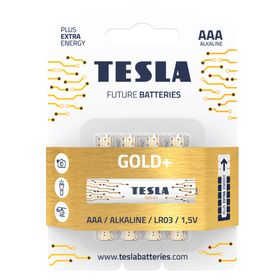 Baterie alkaliczne TESLA AAA/LR03/1,5V 4szt GOLD+