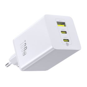 Baseus EnerFill FE11 ładowarka sieciowa 2x USB-C + USB-A 100W biała