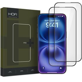 SZKŁO HARTOWANE HOFI GLASS PRO+ 2-PACK IPHONE 15 / 16 BLACK