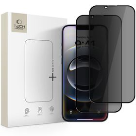 SZKŁO PRYWATYZUJĄCE TECH-PROTECT GLASS SPY+ 2-PACK IPHONE 13 / 13 PRO / 14 / 16E / 17E PRIVACY