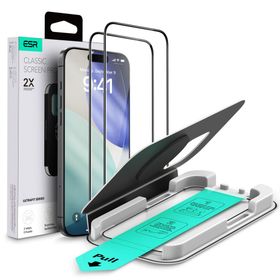 SZKŁO HARTOWANE ESR ULTRAFIT TEMPERED GLASS 2-PACK IPHONE 16 PRO / 17 BLACK